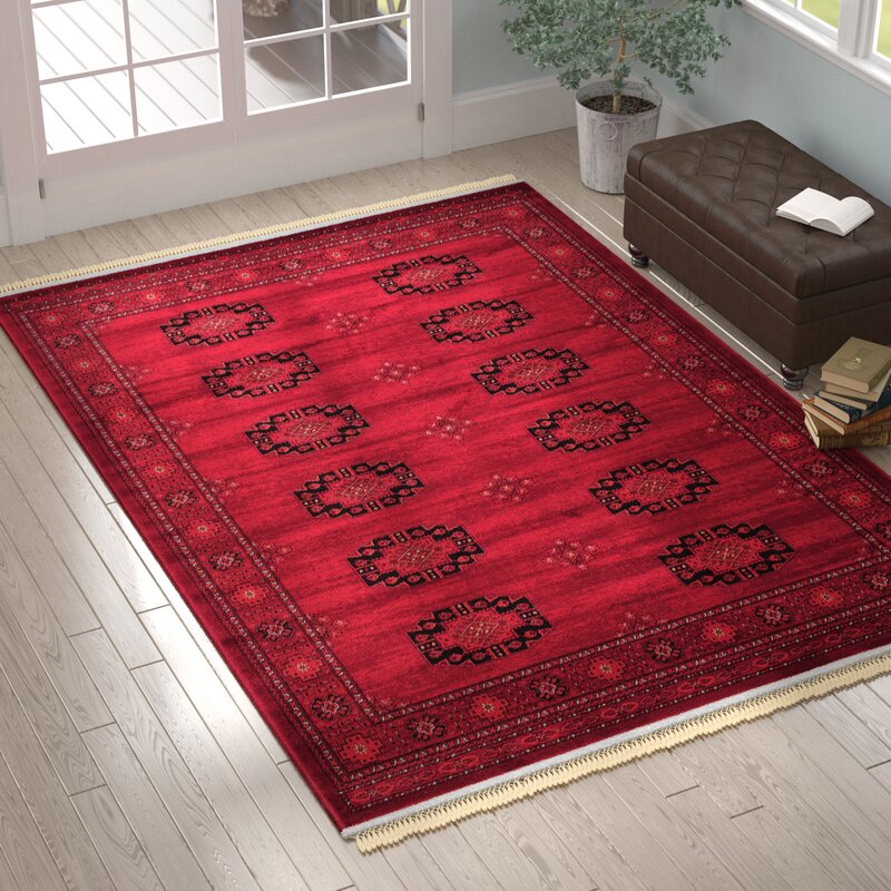 Charlton Home® Tapis Rouge De Style Oriental Ornella Et Commentaires